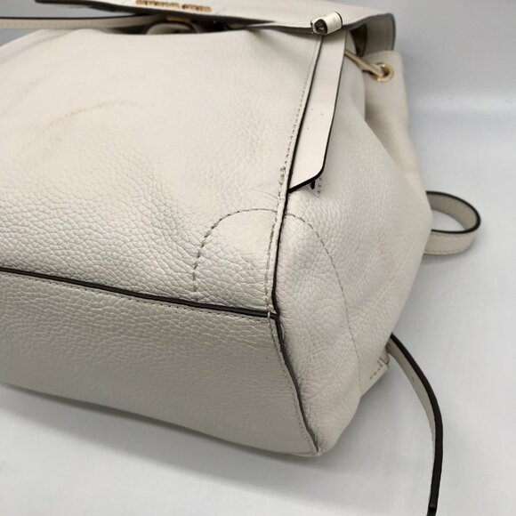 Michael Kors Optic White Pebbled Leather Ginger Backpack main image 11